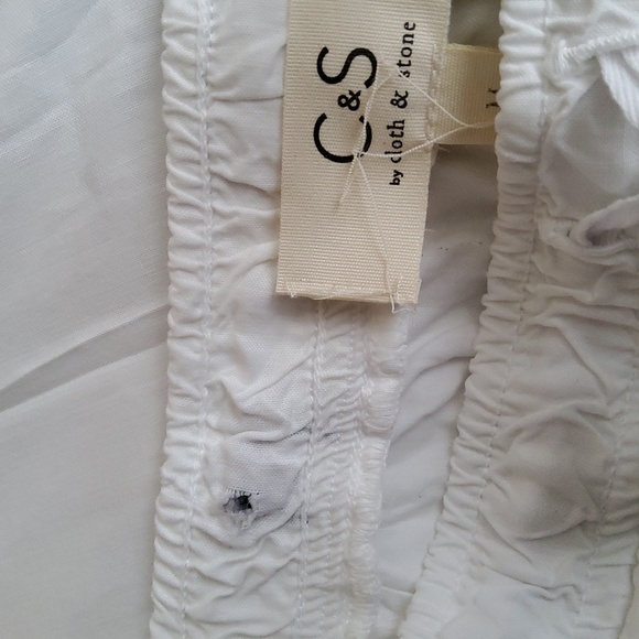 C & S by Cloth & Stone White Tencel Cargo Jogger Pants Size M NWOT - Picture 11 of 11
